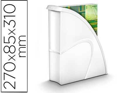 Revistero Cep Plastico Uso Vertical / Horizontal Blanco 85X270X310 Mm