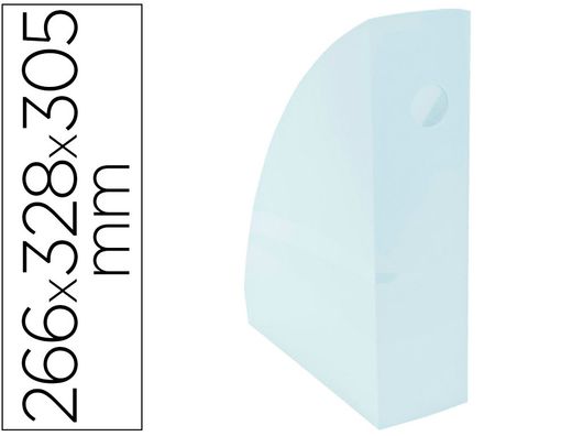 Revistero exacompta aquarel mag-cube azul pastel 266x328x305 mm