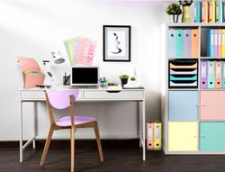 Revistero exacompta aquarel mag-cube malva pastel 266x328x305 mm