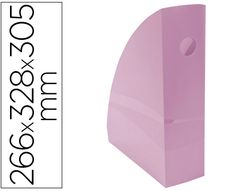 Revistero exacompta aquarel mag-cube malva pastel 266x328x305 mm