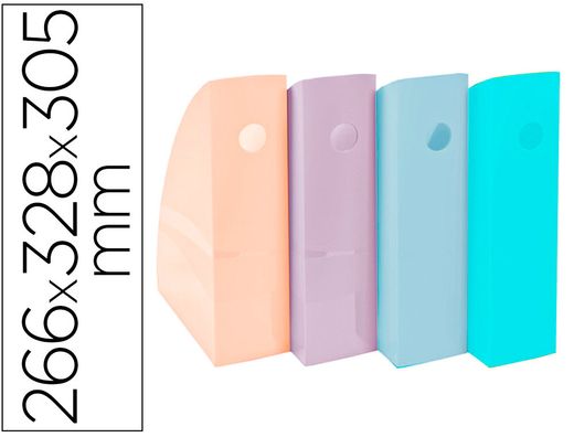 Revistero exacompta aquarel mag-cube set de 4 unidades colores pastel 266x328x305 mm