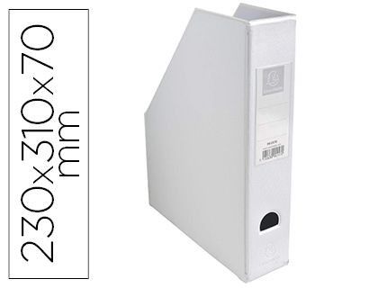 Revistero exacompta pvc lomo 70mm color blanco 230x310x70 mm