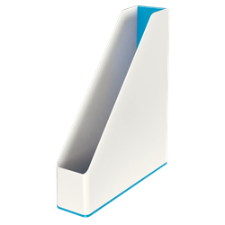Revistero Leitz WOW DUAL, azul/blanco