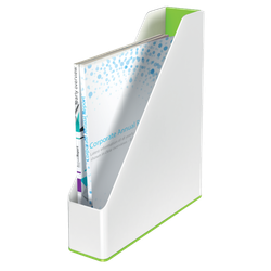 Revistero Leitz WOW DUAL, verde/blanco