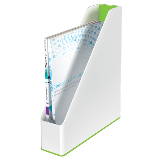 Revistero Leitz WOW DUAL, verde/blanco