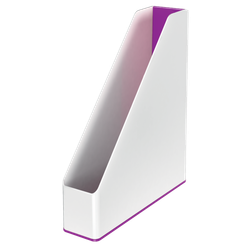 Revistero Leitz WOW DUAL, violeta/blanco
