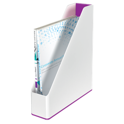 Revistero Leitz WOW DUAL, violeta/blanco