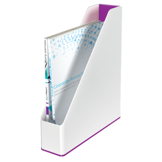 Revistero Leitz WOW DUAL, violeta/blanco
