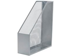 Revistero Metalico Q-Connect Rejilla Gxa29 Gris 87X295X250 Mm