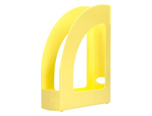Revistero plastico q-connect color amarillo pastel 320x250x80 mm