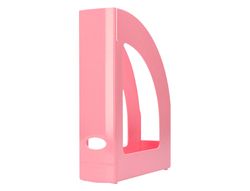 Revistero plastico q-connect color rosa pastel 320x250x80 mm