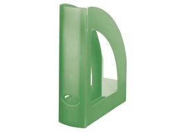 Revistero Plastico Q-Connect Verde Kiwi Translucido