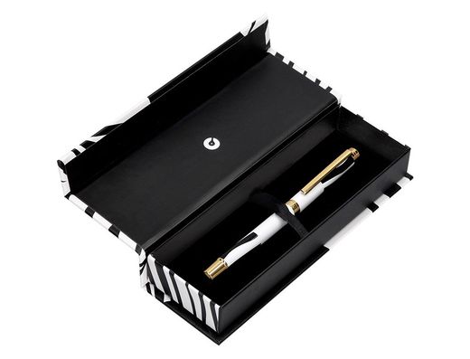 Roller belius dualita cuerpo negro color blanco tinta negra caja de diseño