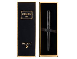 Roller belius origen 1995 aluminio textura cepillada color negro tinta negra caja de diseño