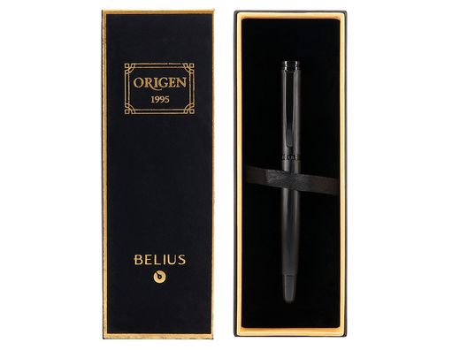 Roller belius origen 1995 aluminio textura cepillada color negro tinta negra caja de diseño