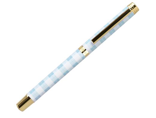 Roller belius perfect picnic day aluminio azul celeste dorado tinta color negro caja de diseńo
