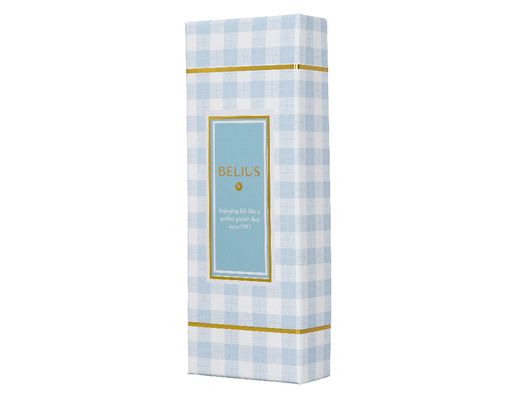 Roller belius perfect picnic day aluminio azul celeste dorado tinta color negro caja de diseńo