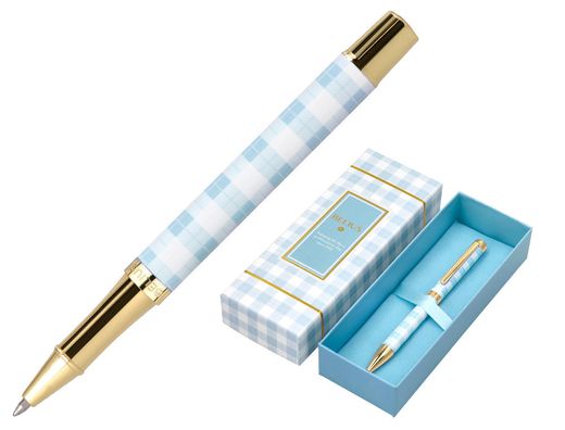 Roller belius perfect picnic day aluminio azul celeste dorado tinta color negro caja de diseńo