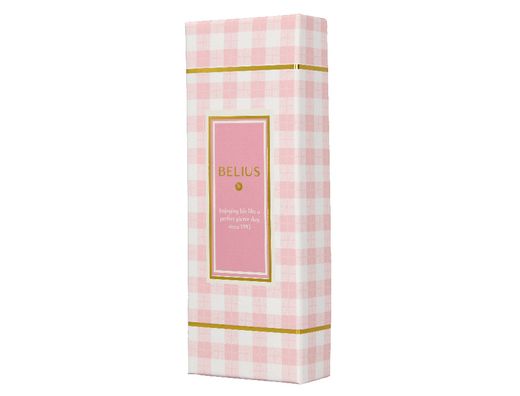 Roller belius perfect picnic day aluminio color rosa dorado tinta color negro caja de diseńo