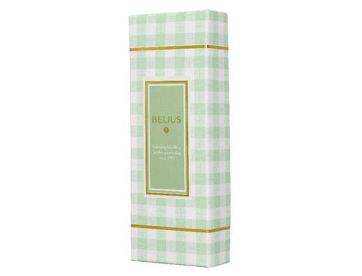 Roller belius picnic aluminio color verde dorado tinta color negro caja de diseńo