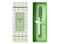 Roller belius picnic aluminio color verde dorado tinta color negro caja de diseńo