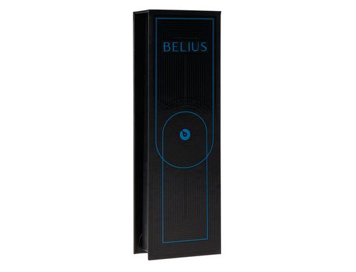 Roller belius turbo aluminio color azul y negro tinta azul caja de diseño