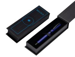 Roller belius turbo aluminio color azul y negro tinta azul caja de diseño