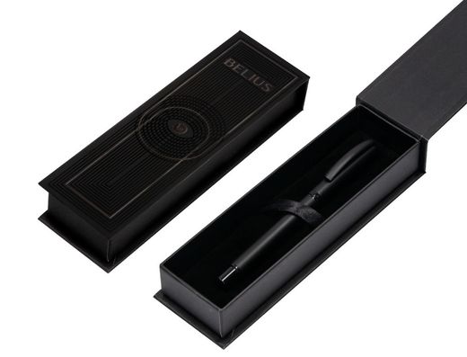 Roller belius turbo aluminio color negro tinta azul caja de diseño