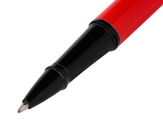 Roller belius turbo aluminio color rojo y negro tinta azul caja de diseño