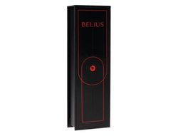 Roller belius turbo aluminio color rojo y negro tinta azul caja de diseño