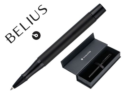 Roller belius unstoppable color negro tinta negra caja de diseño