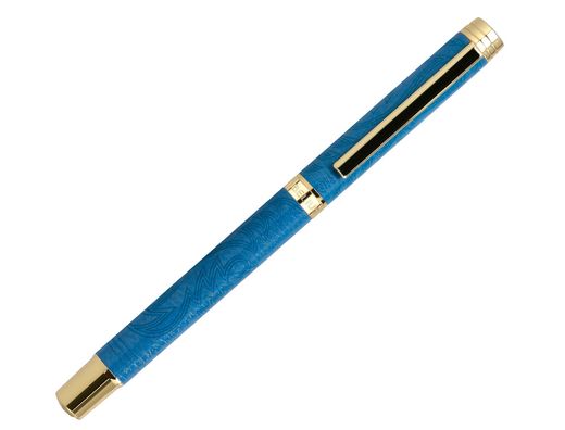 Roller belius wild west aluminio color azul marino dorado tinta color negro caja de diseńo