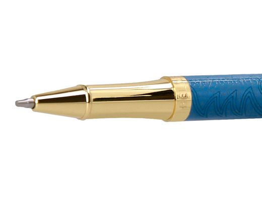 Roller belius wild west aluminio color azul marino dorado tinta color negro caja de diseńo