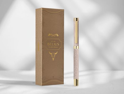 Roller belius wild west aluminio color beige tinta color negro caja de diseńo