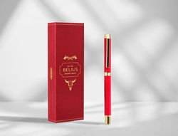 Roller belius wild west aluminio color granate dorado tinta color negro caja de diseńo