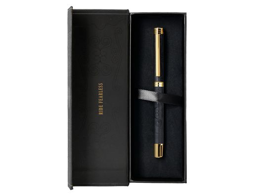 Roller belius wild west aluminio color negro dorado tinta color negro caja de diseńo