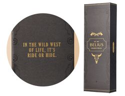 Roller belius wild west aluminio color negro dorado tinta color negro caja de diseńo