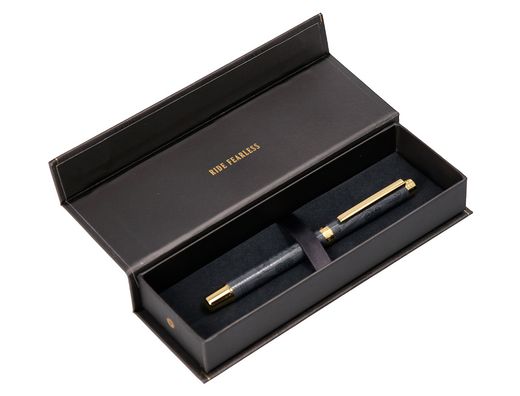 Roller belius wild west aluminio color negro dorado tinta color negro caja de diseńo