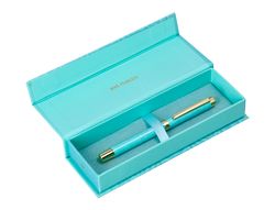 Roller belius wild west aluminio color turquesa dorado tinta color negro caja de diseńo