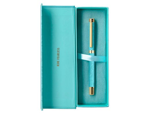 Roller belius wild west aluminio color turquesa dorado tinta color negro caja de diseńo