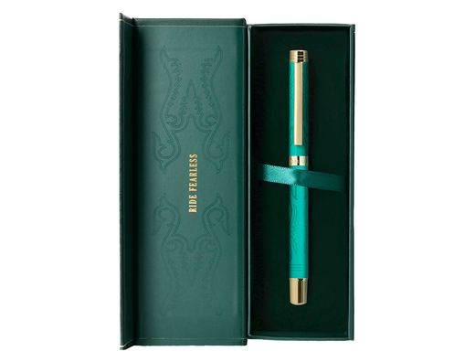 Roller belius wild west aluminio color verde dorado tinta color negro caja de diseńo