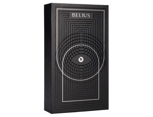 Roller y estuche belius turbo aluminio textura punteada negro plateado tinta azul caja de diseño