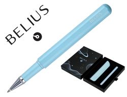 Roller y funda de similpiel belius space b color minimalista azul tinta azul caja de diseño