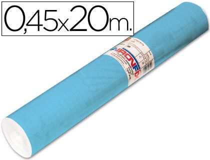 Rollo Adhesivo Aironfix Unicolor Azul Mate Claro 67013-Rollo de 20 Mt