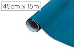 Rollo adhesivo d-c-fix azul petroleo ancho 45 cm largo 15 mt