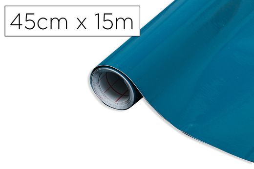 Rollo adhesivo d-c-fix azul petroleo ancho 45 cm largo 15 mt