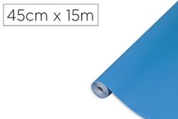 Rollo adhesivo d-c-fix azul real ancho 45 cm largo 15 mt