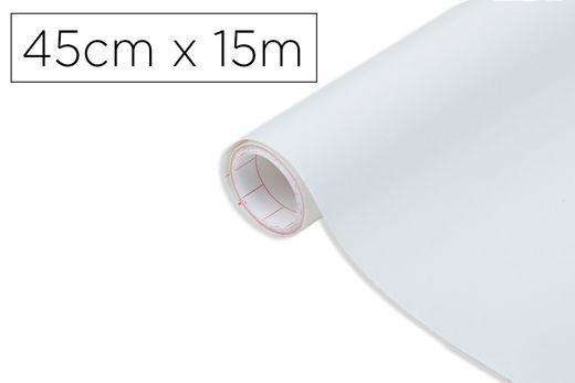 Rollo adhesivo d-c-fix blanco mate ancho 45 cm largo 15 mt