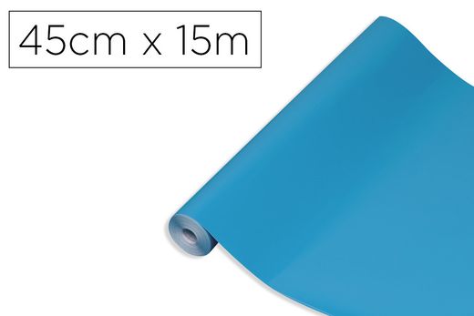 Rollo adhesivo d-c-fix cian ancho 45 cm largo 15 mt