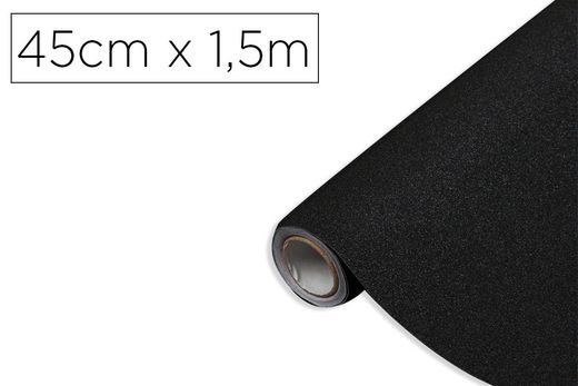 Rollo adhesivo d-c-fix negro metal brillo ancho 45 cm largo 1,5 mt